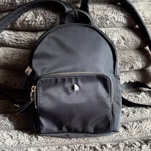 kate spade Black Mini Backpack with Spade Charm